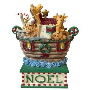 San Francisco Music Box Co Noah’s Ark Ornament Shelly Rasche 3x3-1/4"